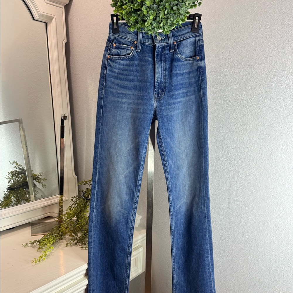 MOTHER SUPERIOR Blue Denim with Silver Button Detail